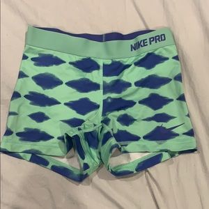 Blue/Green Nike Pro